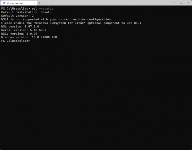 Der Gui-Support läuft über WSLg.(Bild: Screenshot Golem.de)